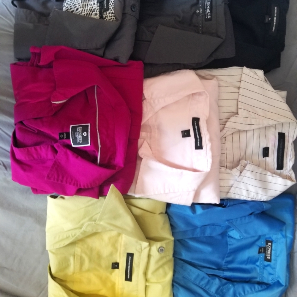 Bundle 8 express button down shirts